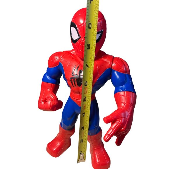 Spiderman Action Figure 10” Posable Squinty Eyed Marvel & Subs Hasbro 2018 - Picture 7 of 9
